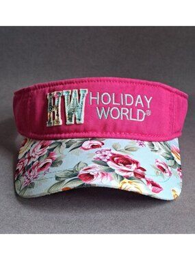 Holiday World USED Women's Visor Hat (Santa Claus, Indiana, Amusement Park)